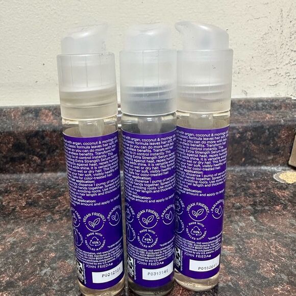 John Frieda Frizz-Ease Extra Strength 6 Effects Serum, 1.69 OZ. Pack of 3 - Picture 2 of 3